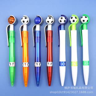 韩版文具创意足球捏捏乐弹射圆珠笔可爱球类弹跳笔学生书写笔奖品-阿里巴巴