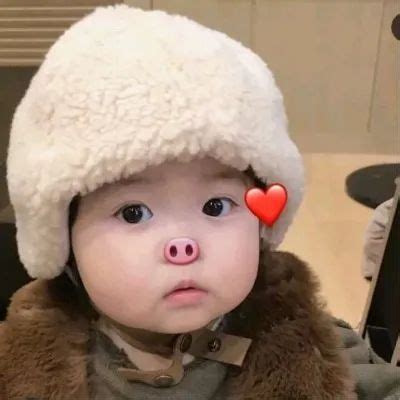 戴帽子萌娃头像图片