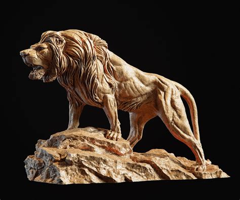 狮子头-3D打印模型下载-3D工场 3Dworks.cn