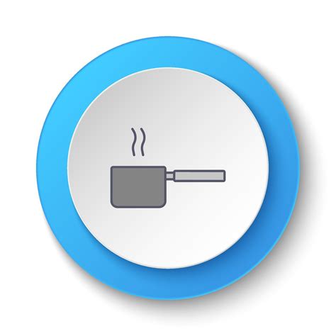 Round button for web icon, utensils, kitchenware. Button banner round ...