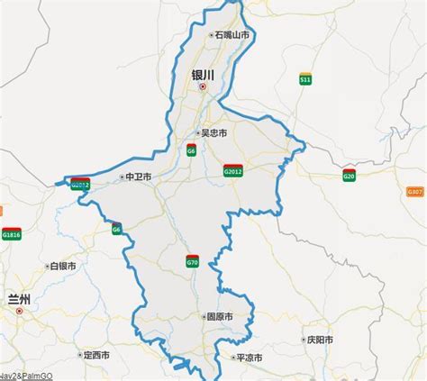 宁夏旅游地图图片