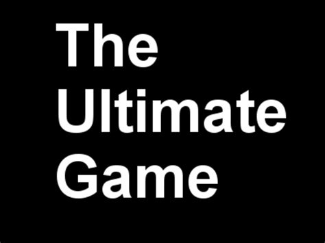 The Ultimate Game | Indiegogo