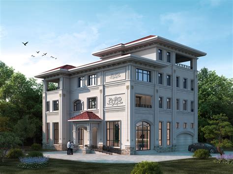 2300平米4层混合结构住宅楼建筑设计CAD图纸（含夹层和车库层）_土木在线