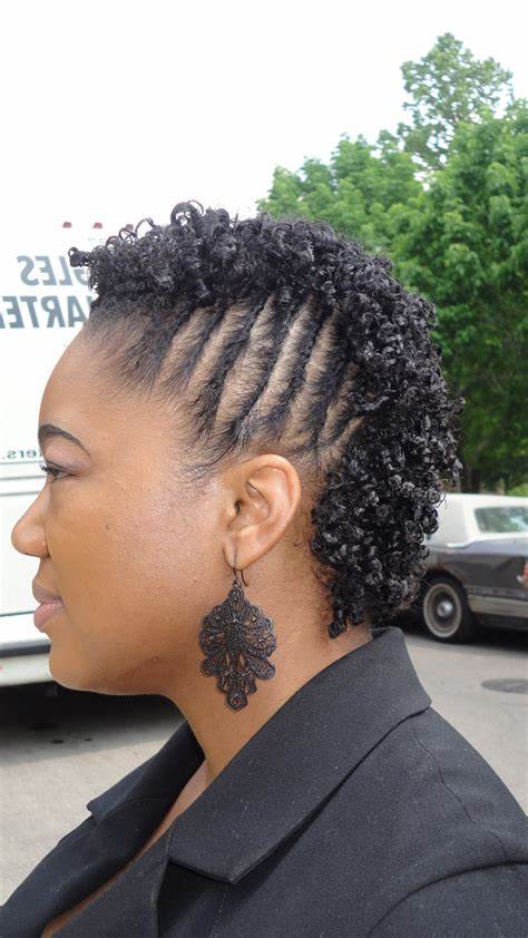 2022 Popular Braids and Twists Fauxhawk Hairstyles