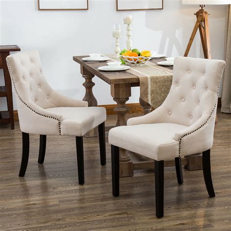 Baxton Studio Contemporary White Faux Leather Dining Chair Set by ...