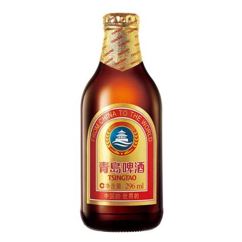 青岛啤酒棕金瓶装296ml瓶-1