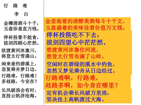 初中语文人教部编版九年级上册第三单元14 诗词三首行路难（其一）背景图ppt课件-教习网|课件下载