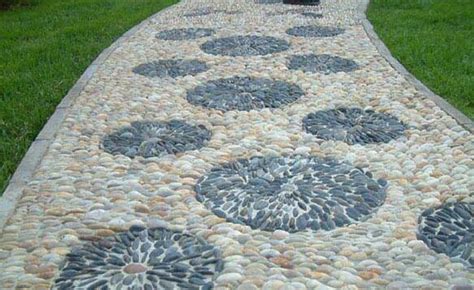 40斤装庭院阳台鹅卵石造景花园铺路小碎石装饰花盆天然白色小石子-阿里巴巴