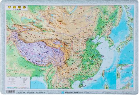 中国地理地形分布图和各地的海拔高度？-