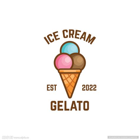 冰淇淋logo设计图__广告设计_广告设计_设计图库_昵图网nipic.com