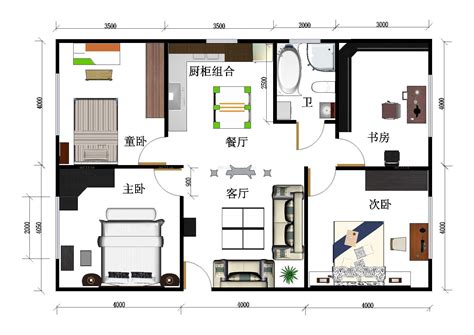 100平米的房子,100平房子平面图,100平房子装修(第10页)_大山谷图库