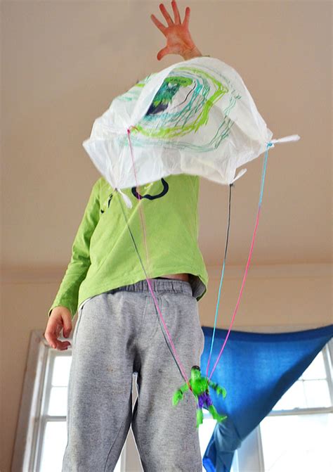 简单的手工小制作 降落伞小玩具的做法图解 肉丁儿童网
