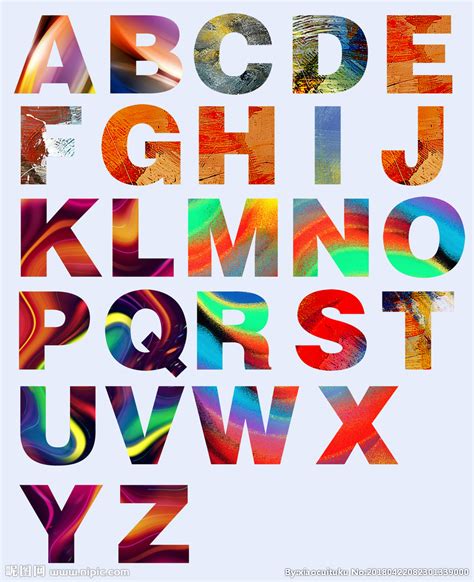 糖果色二十六个英文字母设计元素素材下载-正版素材401507597-摄图网