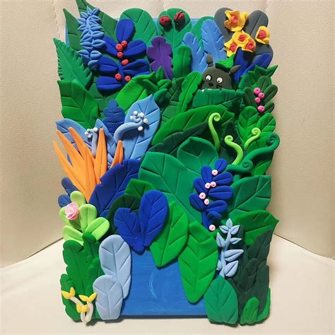 轻粘土画作品图片