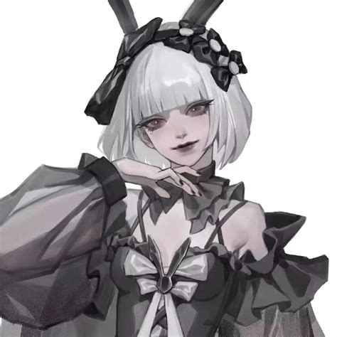 插画头像甜美女生动漫