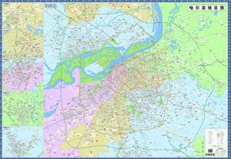 哈尔滨市市区最新地图-哈尔滨市区地图
