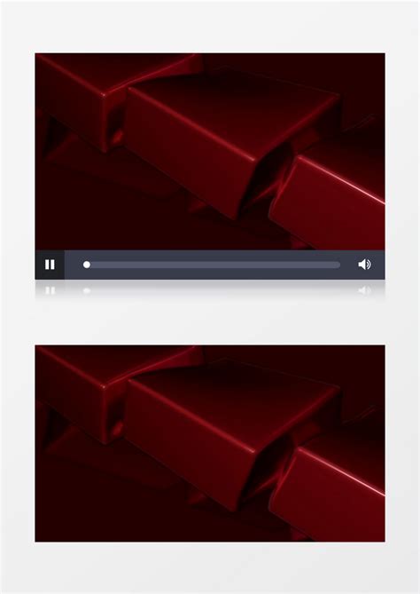 循环滚动的红色长方体视频素材模板下载_红色_图客巴巴