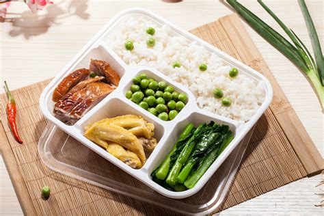 俊源厂家批发五格PP打包盒一次性快餐盒多格塑料环保盒加厚外卖 ...