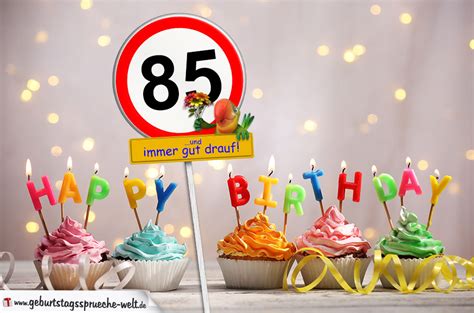 85 years happy birthday to you from all of us gold