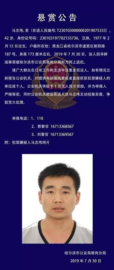 哈尔滨警方公开悬赏4名在逃嫌疑人详细资料 4名在逃嫌疑人正面照 - 新闻资讯 - 生活热点