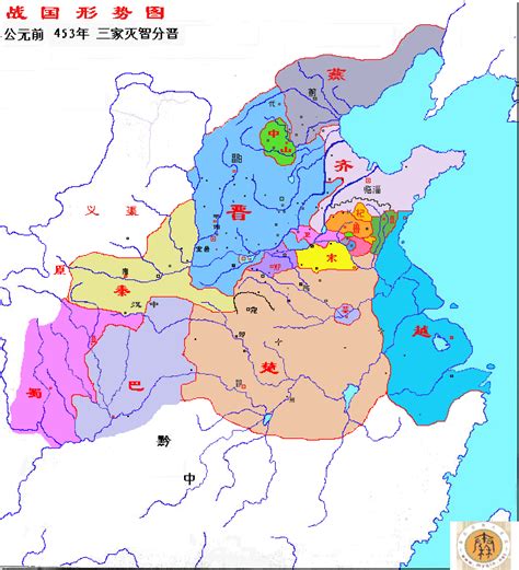 秦朝疆域图图片