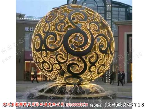 不锈钢镂空球雕塑定制大型户外魔方发光花球镜面异形地
