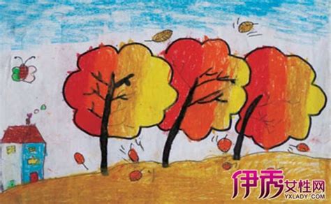 有关秋天的画,一年级简单的秋天的画,画秋天的画_大山谷图库