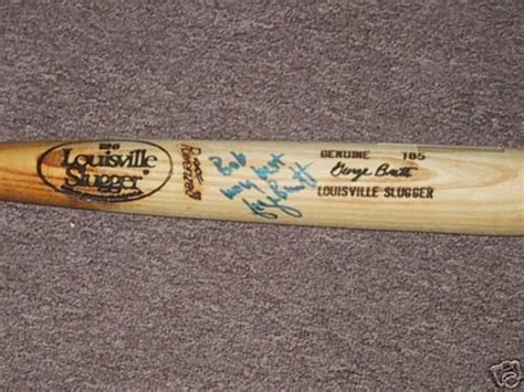 George Brett Signed Louisville Slugger Bat T85 PineTar | #36748794