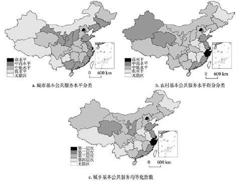 中国城乡基本公共服务均等化及其空间格局分析