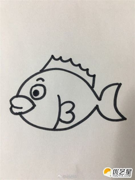 鱼简笔画图片