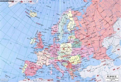 欧洲地图高清30亿像素,欧洲电子版,欧洲简图(第2页)_大山谷图库