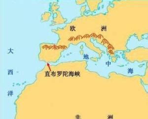 直布罗陀地图图片