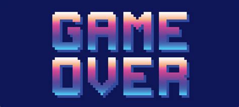 GameOver游戏结束毛笔字下载艺术字设计图片-千库网