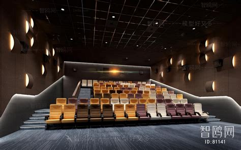现代电影院IMAX放映厅3D模型-免费3dmax模型库-欧模网