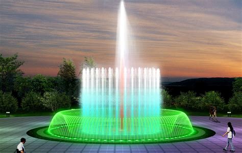 公园彩色音乐喷泉 - 喷泉设备系列 - 无锡海锐朗喷泉设备工程有限公司