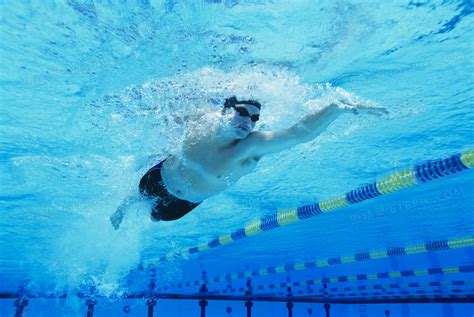 在游泳池中的男子摄影高清图片 - 三原图库sytuku.com