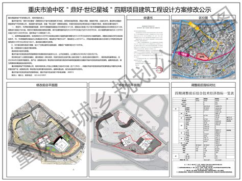 重庆市渝中区＂鼎好·世纪星城＂四期项目建筑工程设计方案修改公示
