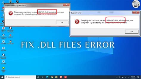 How To Fix Missing Dll File Error In Windows 10 - www.vrogue.co