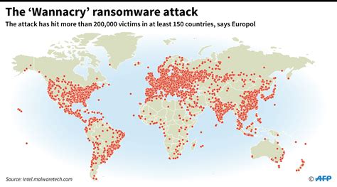 Global Wannacry Ransomware Attack - Infographic