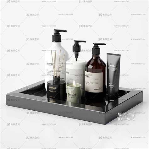 现代洗浴用品3d模型下载-【集简空间】「每日更新」