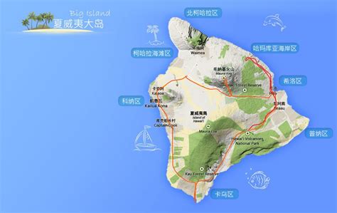 夏威夷地理位置图图片