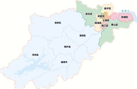 杭州新区域划分图,杭州市区域划分图,杭州区域划分_大山谷图库