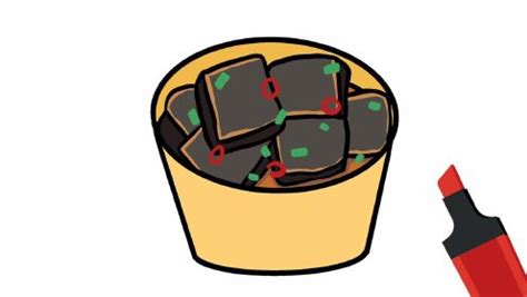 线描臭豆腐美食插画素材图片免费下载-千库网