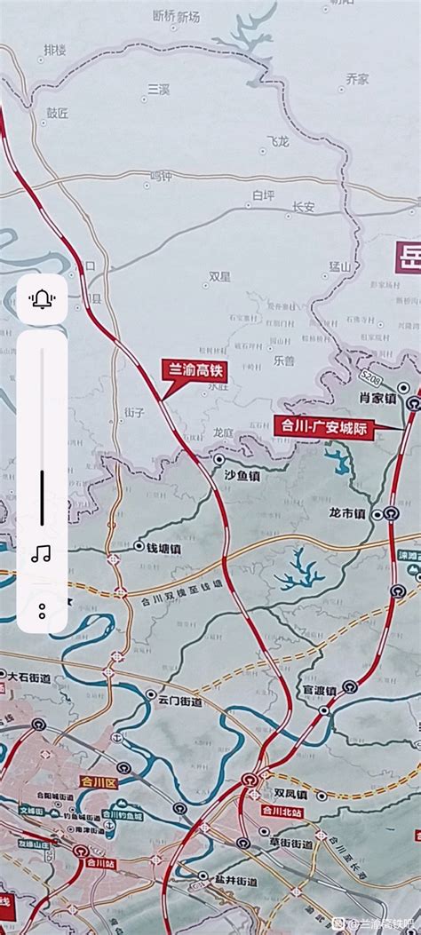 来两张兰渝高铁线路图，可以明确看到兰渝高铁走嘉陵江东岸 - 城市论坛 - 天府社区