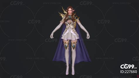 月光精灵族 魔法公主-cg模型免费下载-CG99