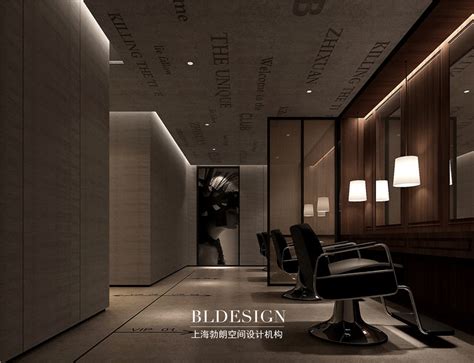 焦作芝炫高级美发会所设计效果图-商务会所设计-上海勃朗（BLD）空间设计有限公司