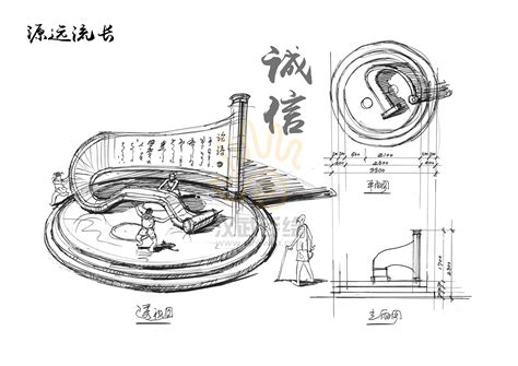 景观雕塑设计线稿草图分享|其他|其他|中国考研手绘同盟 - 原创作品 - 站酷 (ZCOOL)