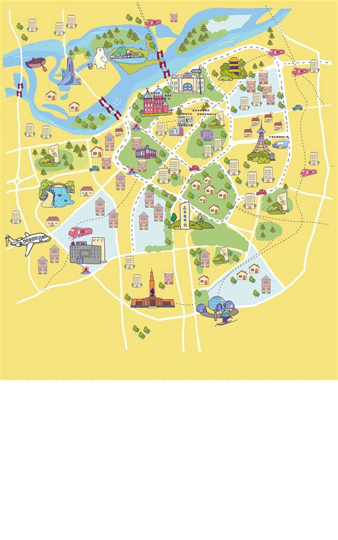 【创意手绘地图】湖南都市职业学院手绘版地图|动漫|中/长篇漫画|唯美视觉创意设计 - 原创作品 - 站酷 (ZCOOL)