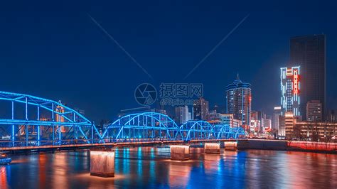 兰州中山桥夜景高清图片下载-正版图片501232304-摄图网