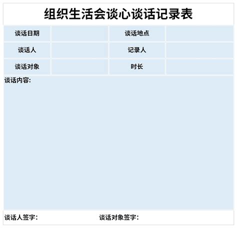 2020年度组织生活会谈心谈话记录范文 - 范文大全 - 公文易网